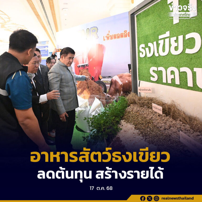 เดินหน้าโครงการอาหารสัตว์ธงเขียว มุ่งลดต้นทุน สร้างรายได้ให้เกษตรกรอย่างเป็นรูปธรรม