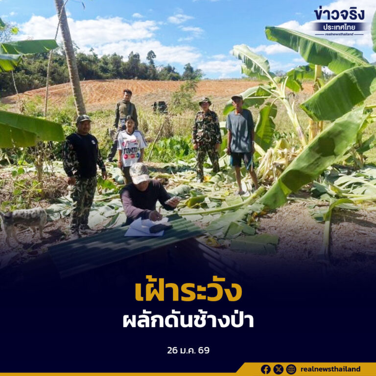 ระดมกำลังผู้พิทักษ์ป่า-ทีมอาสา 6 จังหวัด เฝ้าระวังและผลักดันช้างป่าฝูงใหญ่กว่า 80 ตัว