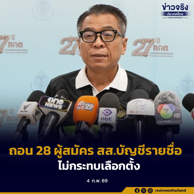 ถอนชื่อ 28 ผู้สมัคร สส.บัญชีรายชื่อไม่กระทบเลือกตั้ง  แม้ถอนชื่อไม่ทันแต่ได้รับเลือกตั้ง  ก็สามารถเลื่อนลำดับคนในบัญชีมาแทนได้