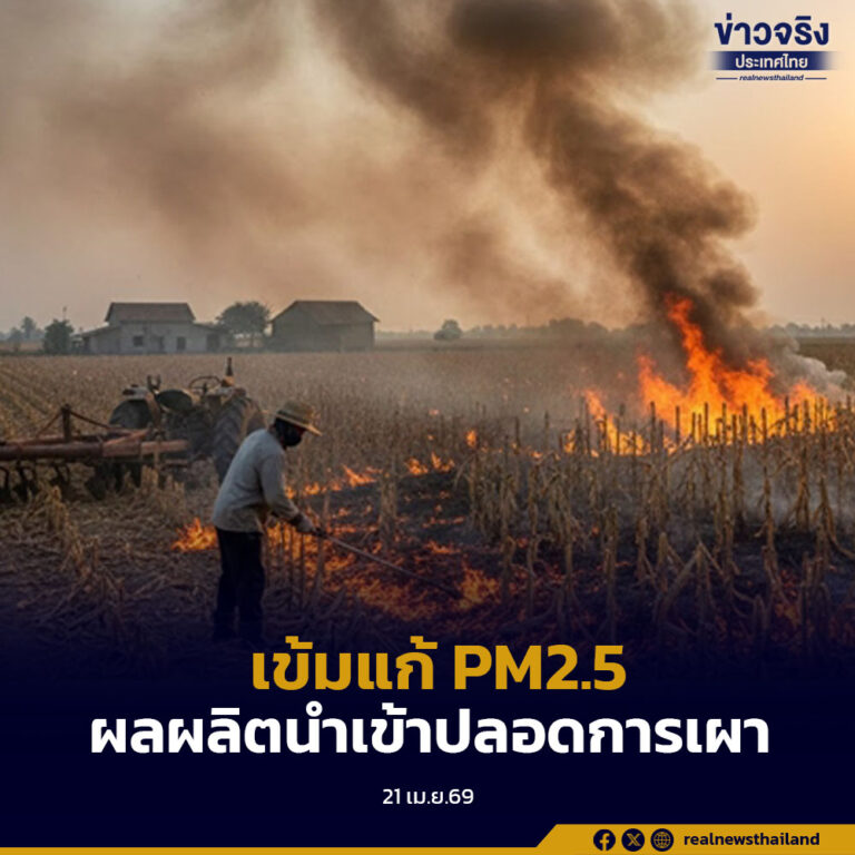 นายกรัฐมนตรี เข้มแก้ PM2.5 เน้นควบคุมการนำเข้าสินค้าเกษตรจากต่างประเทศ ต้องปลอดจากการเผา