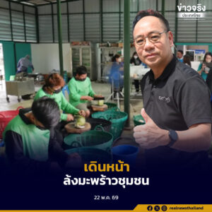 กรมการค้าภายใน เดินหน้าสนับสนุน “ล้งชุมชนมะพร้าวน้ำหอมไทย” จังหวัดราชบุรี เพิ่มอำนาจต่อรองด้านราคาและสร้างรายได้มั่นคงให้เกษตรกร