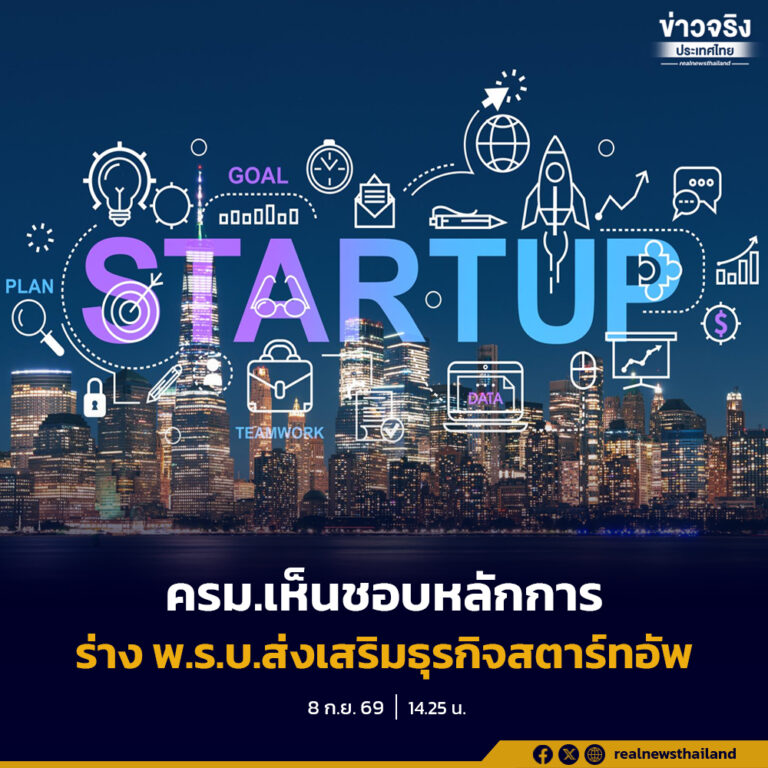 ครม.เห็นชอบหลักการร่าง พ.ร.บ.ส่งเสริมธุรกิจสตาร์ทอัพ ปลดล็อกกฎหมาย–เพิ่มโอกาสเข้าถึงทุน ยกระดับศักยภาพธุรกิจไทย